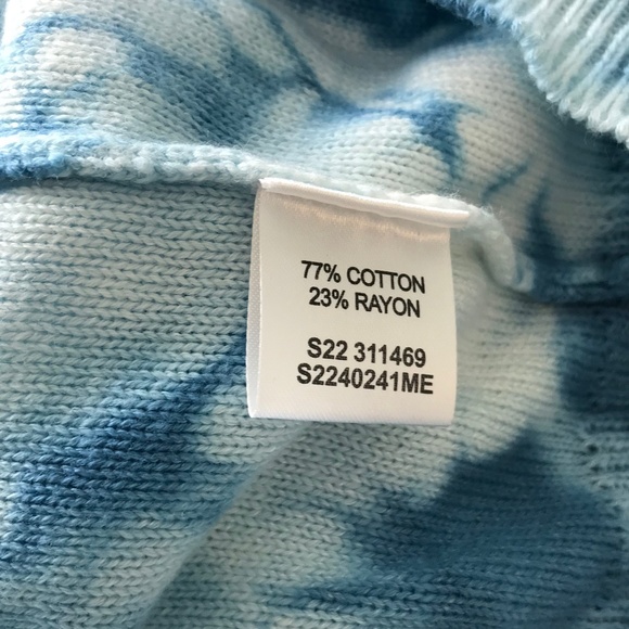 NWT Weatherproof Vintage Blue Tie-dye Hoodie Sweater Sz XS - Picture 8 of 8